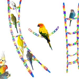 Vogelverhaal Milieuvriendelijk Plastic Vogel Baars Speelgoed C-Clips Haken Kettingschakels Voor Suikerzweefvliegtuig Rat Papegaai Kleine Huisdier Kauw Schommel - Product Image 4