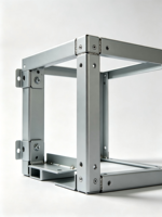 Supports en tôle d'acier inoxydable sur mesure, pièces de montage structurel, découpées au laser, pliées, zinguées, tolérance d'usine OEM