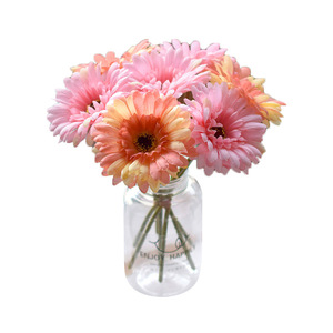 Nouveau petit bouquet de marguerites artificielles en soie, chrysanthèmes hollandais et cosmos pour mariage, décoration intérieure, fête des Mères et rentrée scolaire - Product Image 6
