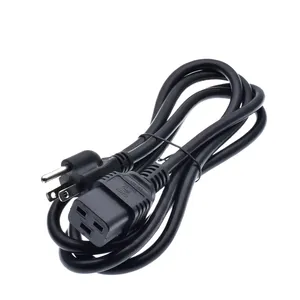 NEMA PDU Cord ,UPS Supply Power Cable 5-15P to IEC 60320 C19, SJT16AWG,1.8m/6ft,16A Rating,UPS Cable