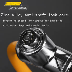 Candado <span class=keywords><strong>de</strong></span> bicicleta <span class=keywords><strong>de</strong></span> material duro <span class=keywords><strong>de</strong></span> metal incorporado engrosado e impermeable con resistencia al corte propiedad antirrobo - Product Image 2