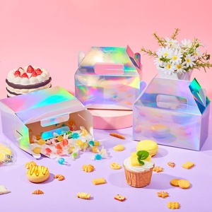 Custom Logo New Design Birthday Gift Packaging Holographic Paper Box <b>for</b> Parties and <b>Wedding</b> - Product Image 2