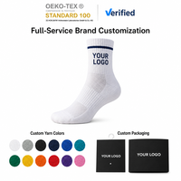 Chaussettes de cyclisme pour jeunes hommes, personnalisables avec logo OEM, respirantes en maille, chaussettes de sport athlétiques, écologiques, pour vélo de route