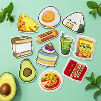 Parches Termoadhesivos de Comida Adorables al por Mayor, Parches de Diseño Personalizado, Insignias de Chenilla Autoadhesivas, Parches Bordados, Suministros DIY para Mini Sombreros y Bolsos