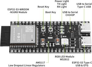 Carte de développement <span class=keywords><strong>ESP</strong></span>-WROOM-32 ESP32 <span class=keywords><strong>ESP</strong></span>-<span class=keywords><strong>32S</strong></span>, WiFi double mode 2,4 GHz + Bluetooth, processeur microcontrôleur double cœur intégré - Product Image 5