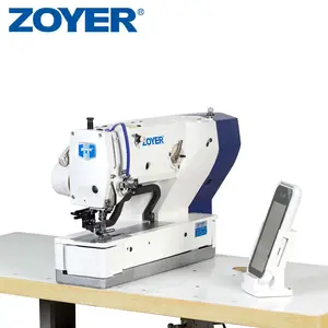 Zy1790 Hoge Snelheid Computer Rechte Knop Gat Machine Prijs Automatische Jeans Knop Maken Machine