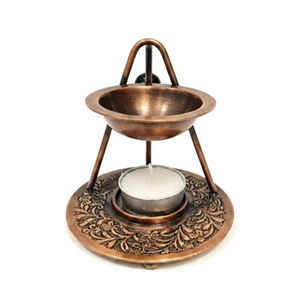 Royal Look Brass Incense <b>Burner</b> With Floral Design Aromatherapy Diffuser <b>For</b> All Season Use Handmade Incense <b>Burner</b> - Product Image 1