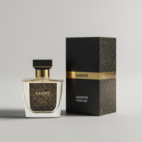 Bougie design de luxe bouteille en verre vide boîte de papier cosmétique emballage de 30ml 50ml 100ml boîte de parfum à impression personnalisée