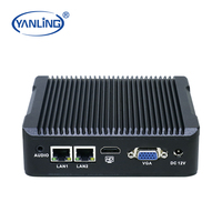 2025 tendance ordinateur sans ventilateur J1900 Quad-Core Win/Linux Dual-Com DDR3 RAM HD VGA RS232 boîtier industriel Pc pour Terminal libre-service