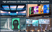 Mur vidéo LED couleur 4K 1000*250/750*250/500*250, écran intérieur P2.9 P3.9 P1.56 pour fond de scène et événements