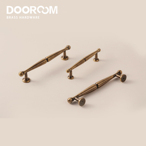 DOOROOM畅销实心黄铜家具手柄金色豪华竹制壁橱旋钮 - Product Image 5