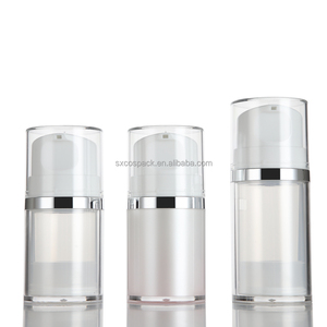 Loción acrílica de doble capa translúcida de 30ml y <span class=keywords><strong>50ml</strong></span> al por mayor con anillo de plata y tapa transparente - Product Image 2