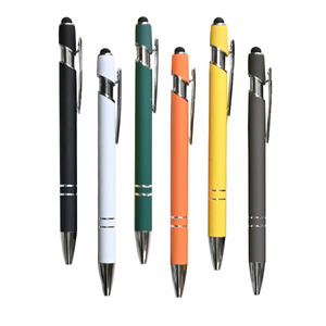 Custom Logo Soft Touch Metal <strong>Stylus</strong> <strong>Pen</strong> Thin Business Click <strong>Pen</strong> for Advertising Promotion Colorful <strong>Pen</strong> - Product Image 6