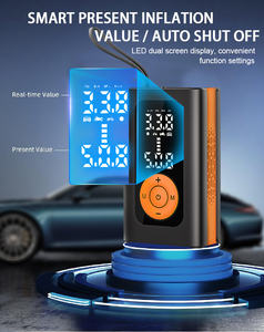미니 전기 무선 디지털 타이어 펌프 자동차 오토바이 150PSI 에어 컴프레서 12v 에어 펌프 휴대용 타이어 인플레이터 - Product Image 4
