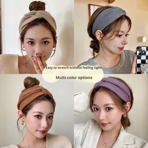 Diadema coreana estilo INS sencilla para lavarse la cara, para mujer, uso diario en otoño e invierno, al por mayor - Product Image 3