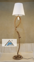 Lampadaire Industriel Moderne Vintage Chinois en Corde PE, Design Cubique, Haute Luminosité, avec Interrupteur, pour Hôtel, Chambre et Décoration Intérieure