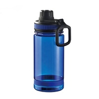 Bouteille d'eau en plastique Tritan sans BPA, design pour enfants, bouteilles d'eau de sport avec sangle en silicone