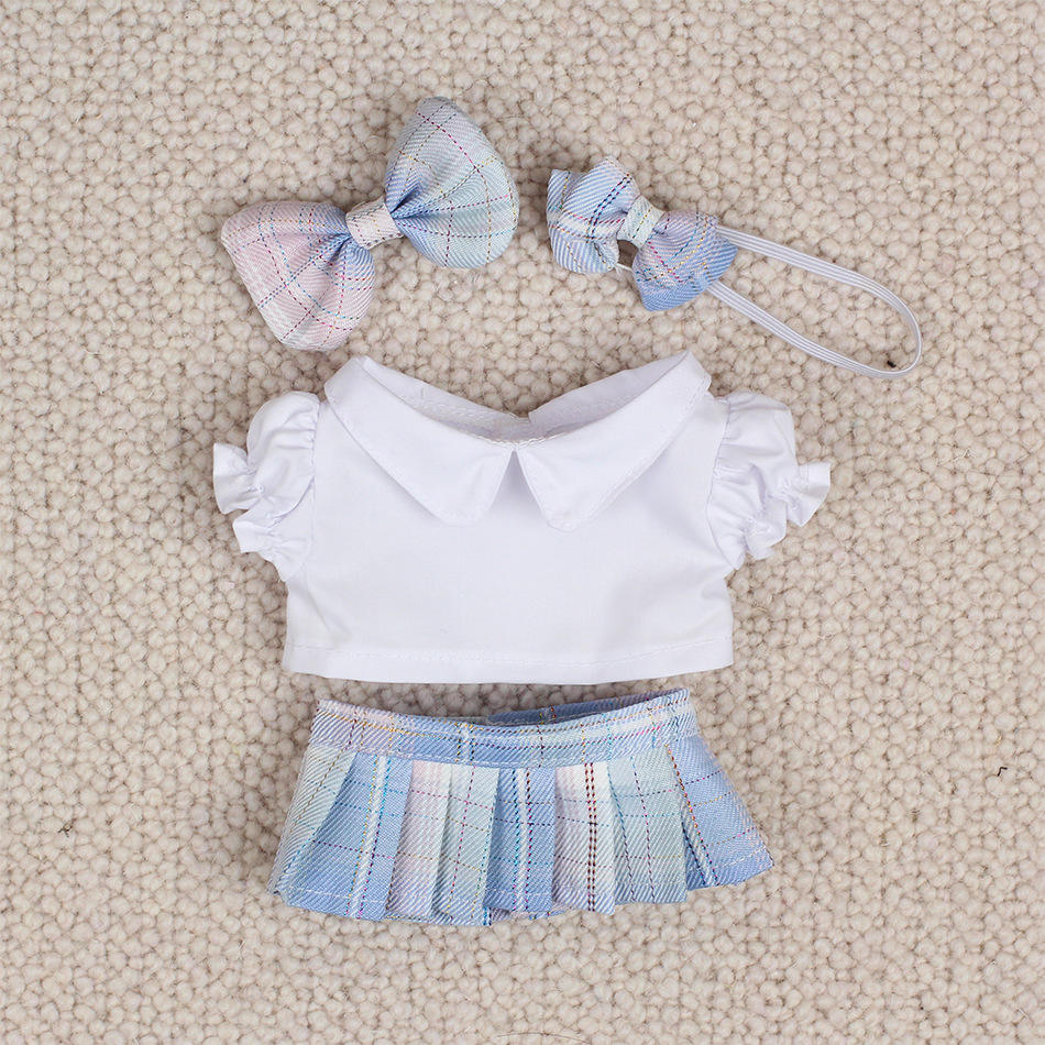 JK เสื้อผ้าเด็กสีชมพูสีฟ้า-20ซม.