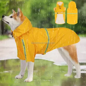 Großhandel Haustier Kleidung Mantel Mode wasserdicht wieder verwendbare Outdoor-Regenmantel Haustier Wind jacke Hund Regenmantel