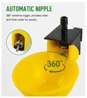 Nouvelle Abreuvoir Automatique en Plastique pour Volaille, Tasse à Eau pour Poulets, Fontaine à Boire Économe en Eau et Écologique