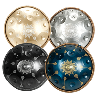 Tambour Handpan Mandala Professionnel pour Débutants et Musiciens, 22 pouces, 12 notes, en acier inoxydable, fabriqué à la main, logo personnalisé de haute qualité