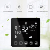 Tuya WiFi ou Zigbee AC Smart Switch Thermostat Climatisation centrale Thermostat numérique Écran LCD Système HAVC