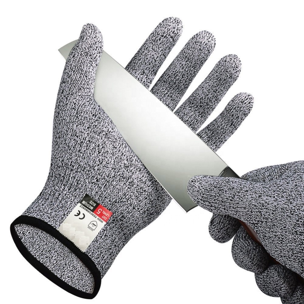 Couteau de cuisine de qualité alimentaire, gants anti-coupures, Protection de sécurité, gants de travail résistants aux coupures, niveau 5