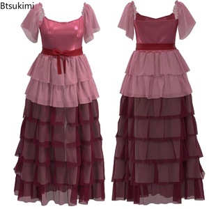 Abito Rosa da Donna <span class=keywords><strong>Hermione</strong></span>, Costume da Principessa Granger per Cosplay, Vestito per Feste a Tema Scuola di Magia, Abito da Sera Lolita per Halloween - Product Image 1