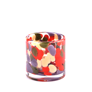 Portacandele in <span class=keywords><strong>Vetro</strong></span> Multicolore con Design a Coriandoli per Fragranze <span class=keywords><strong>di</strong></span> Lusso per la Casa - Product Image 1