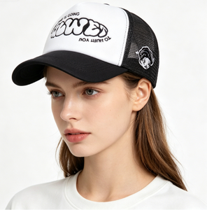 Gorra trucker de malla bordada estilo vintage de EE. UU. con letras modernas, gorra de béisbol, protección solar, versátil, unisex, para parejas, para exteriores, sombrero de verano - Product Image 3
