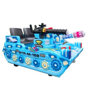 Venta al por mayor de coches de choque eléctricos para exteriores tipo tanque para centros de entretenimiento, con motor de 450W, 20 niveles de velocidad y construcción metálica - Product Image 3