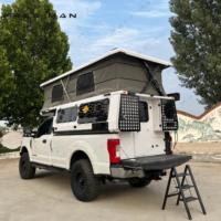 Tente de toit légère en alliage d'aluminium à double couche pour toutes les saisons, ouverture automatique rapide, installation facile pour le camping en plein air