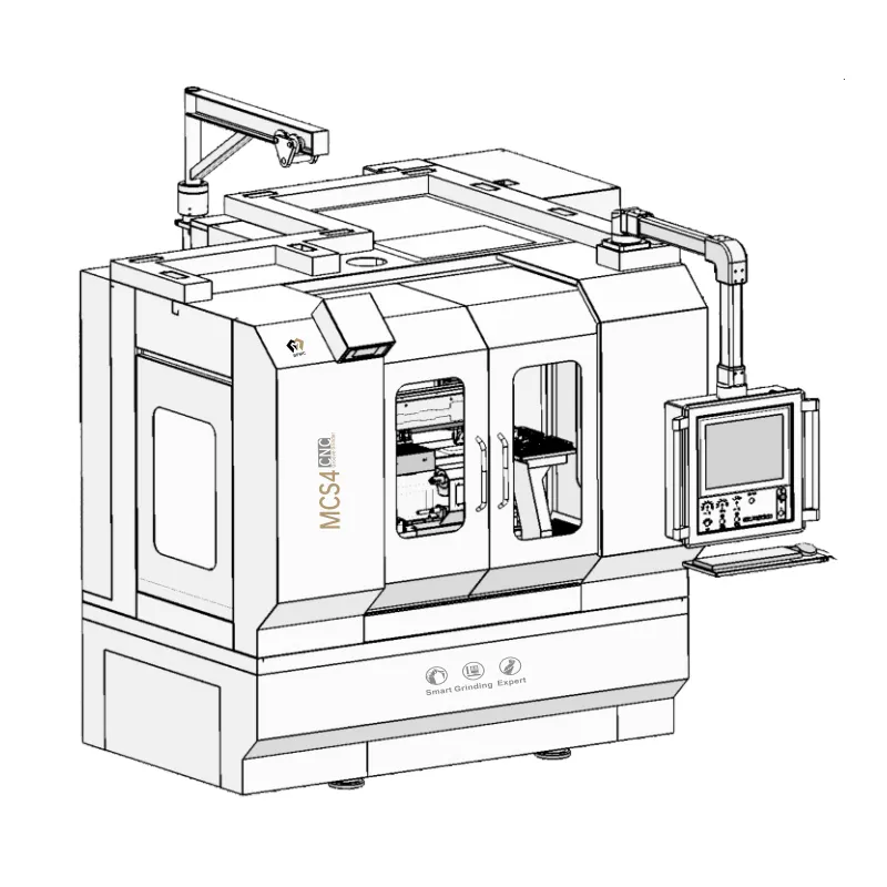 Centre d'usinage pour tour vertical CNC MCS4/MCS5 Rectifieuse à rouleaux Meuleuse à rainures pour tarauds