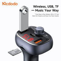 Chargeur de voiture Mcdodo 595 72W 2A1C avec émetteur FM, charge rapide PD3.0, musique sans fil/USB/TF, charge sécurisée pour une conduite intelligente