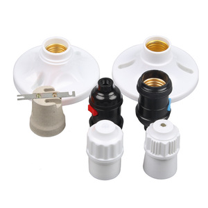 Support de lampe E27 en céramique avec base à vis en plastique, haute puissance, résistant aux hautes températures, fonction de sécurité - Product Image 1