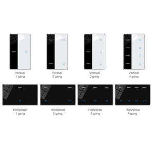 Interruptor de pantalla LED de 2 vías con marco de aluminio sensible al tacto, control por voz con <span class=keywords><strong>altavoz</strong></span> IA, panel de pared <span class=keywords><strong>inteligente</strong></span> ZigBee DIY - Product Image 4
