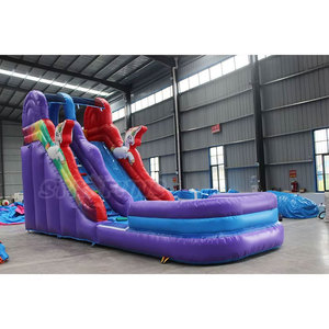 Castillo de agua inflable de nuevo diseño para niños y adultos, tobogán de patio trasero, tobogán de agua inflable para jugar en la piscina - Product Image 1