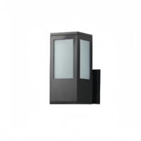 Applique murale extérieure en alliage d'aluminium anti-UV avec douille GU10/E27, diffuseur en polycarbonate, étanche, longue durée de vie