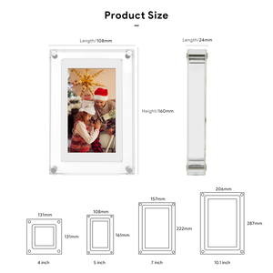 Cornice Digitale per Foto e <span class=keywords><strong>Video</strong></span> da Interno, 5 Pollici IPS LCD, 4GB di Memoria, Cornice Digitale in Acrilico NFT - Product Image 5