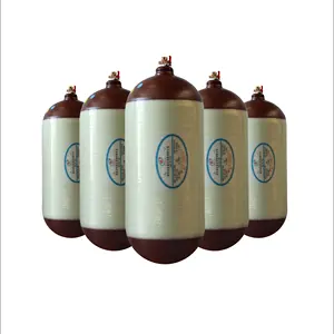 Niedriger Preis Fabrik direkt liefern Cng-Flasche Typ 2 Kunststoff-Gastank Preise Composite Leere Wasserstoff-Gasflasche