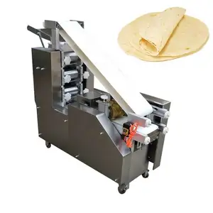 低价玉米饼压榨机自动薄饼制造商Naan Roti制作皮塔面包Maquina玉米饼dora手册