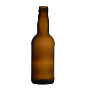 Berlin Packaging Empty Sparkling Wine Sodas Juice Drinks Bottle Wholesale 330ml Amber Beer Beverage Glass Bottle