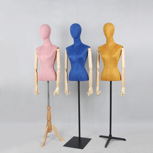 Maniquí de terciopelo ajustable a la moda para mujer, media parte superior del cuerpo, torso, <span class=keywords><strong>busto</strong></span>, <span class=keywords><strong>modista</strong></span> para mujer - Product Image 1