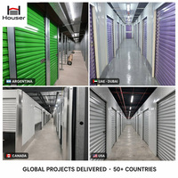 Unidades de Almacenamiento Prefabricadas, Estructura de Acero Modular Galvanizado, Paredes Divisorias Interiores para Unidades de Almacenamiento