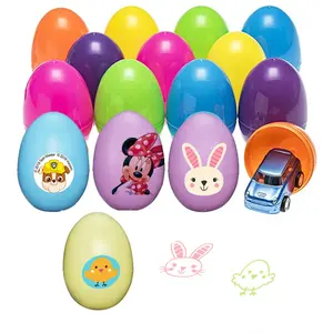 Custom DIY cute assorted color plastic egg stamps with logo print