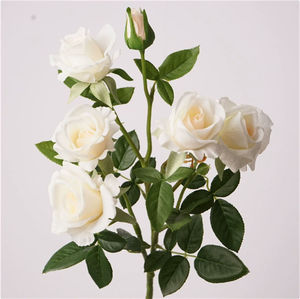 C-056 Flor de Rosa Artificial de Látex Hidratante con Múltiples Cabezas, Tacto Real, para el Día de la Madre, Decoración de Sala de Estar, Gran Venta - Product Image 6