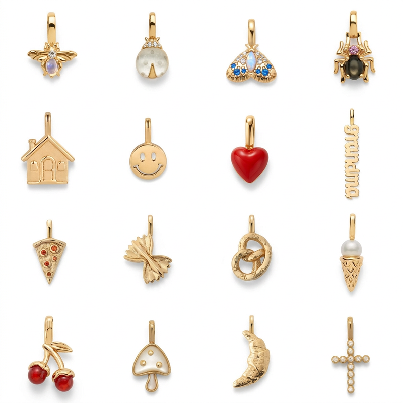 Fashion Gold Plated Stainless Steel Charm