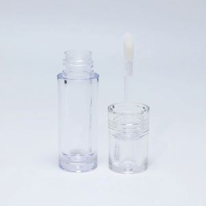 All Clear <b>Round</b> 8ML 7ML Empty Lip Gloss Wand Tube Container Big <b>Brush</b> Applicator Plastic Lipgloss Bottle Tubes No Logo - Product Image 5