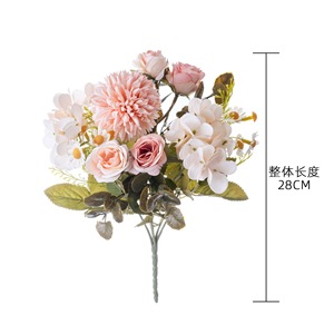 Bouquet de fleurs artificielles CallaFloral blanc, rose, bleu, violet, décoration de mariage, haute simulation, style Ins - Product Image 4