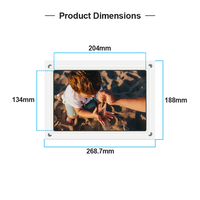 Marco de Fotos Digital WiFi de 10 Pulgadas con Pantalla Táctil IPS, Marco de Fotos Acrílico Inteligente, Comparte Fotos y Videos a través de la Aplicación Frameo, Rotación Automática